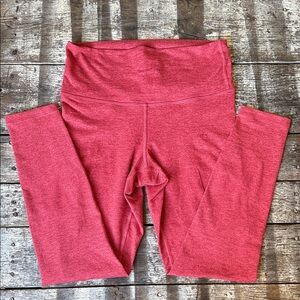 Fleo High-Waist Leggings in Red